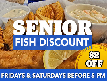 Senior Fish Buffet at the Village Inn in Linwood, MI